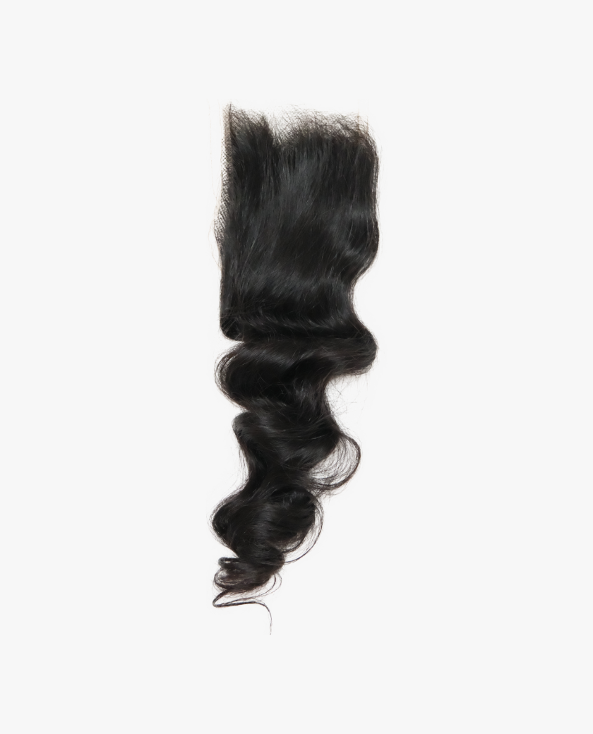 Raw Vietnamese Luxe Straight HD Lace Frontal — texture close-up
 