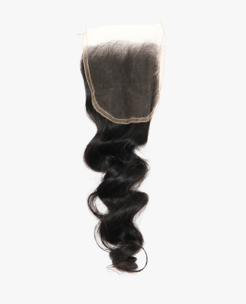 Raw Vietnamese Natural Wave HD Lace Closure — lace and knot detail
