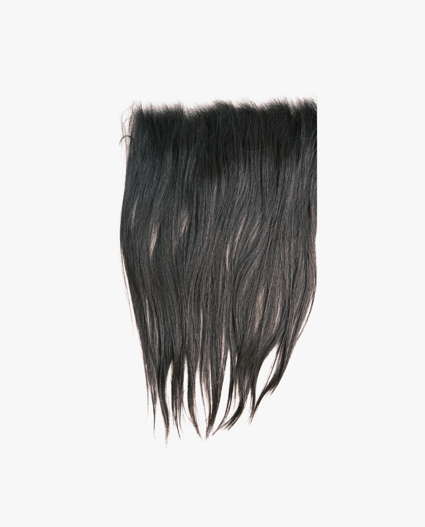 Raw Vietnamese Natural Straight HD Lace Frontal — texture close-up