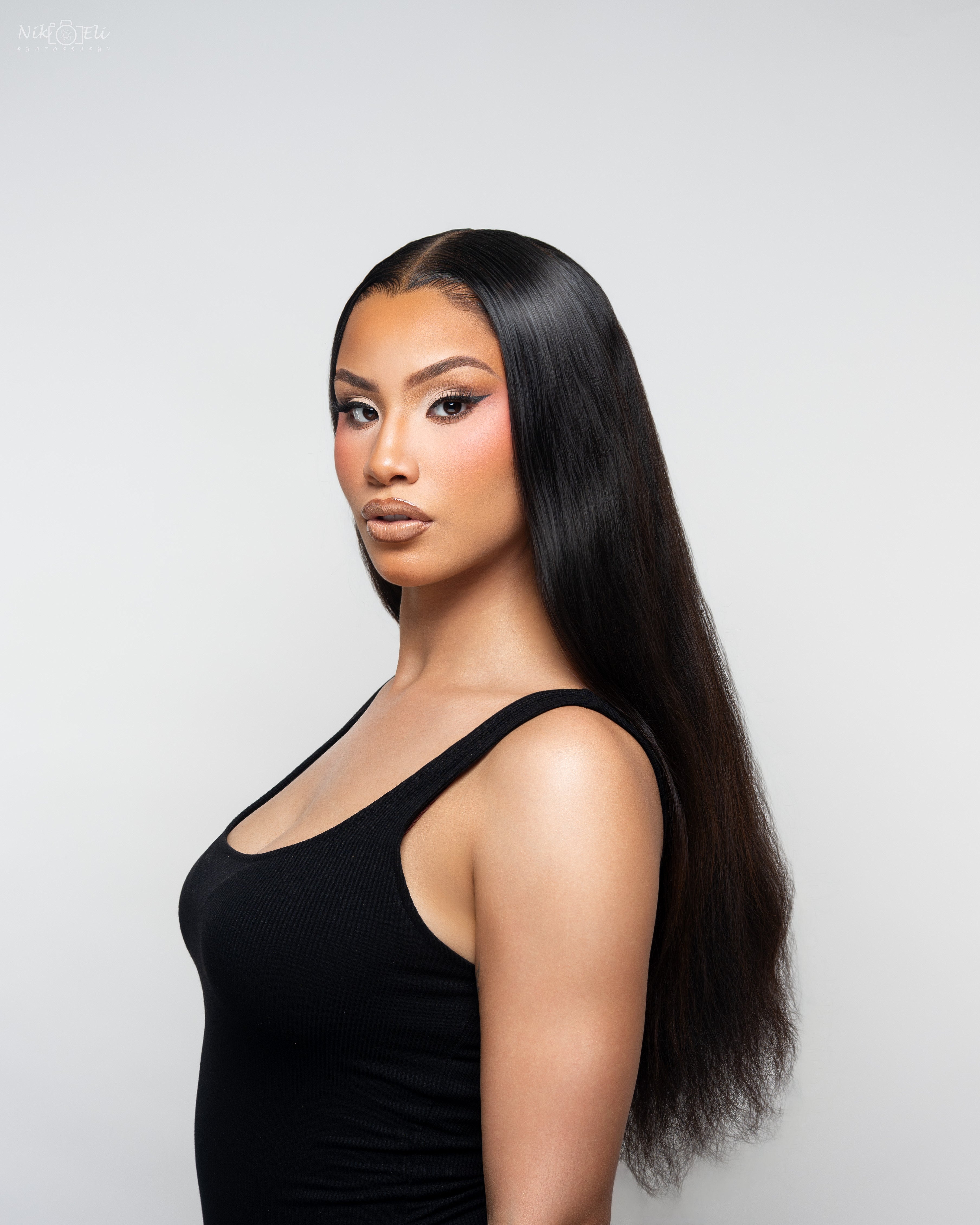 Raw Vietnamese Natural Straight — full install on model