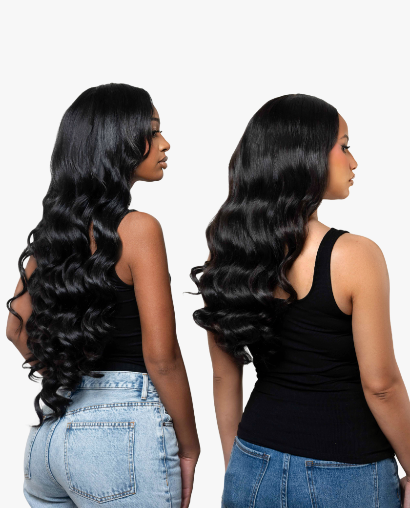 Raw Vietnamese Natural Wave HD Lace Frontal — full install on model