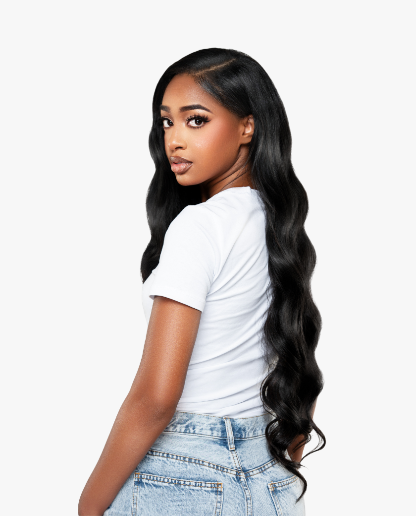 Raw Vietnamese Loose Curly — full install on model
